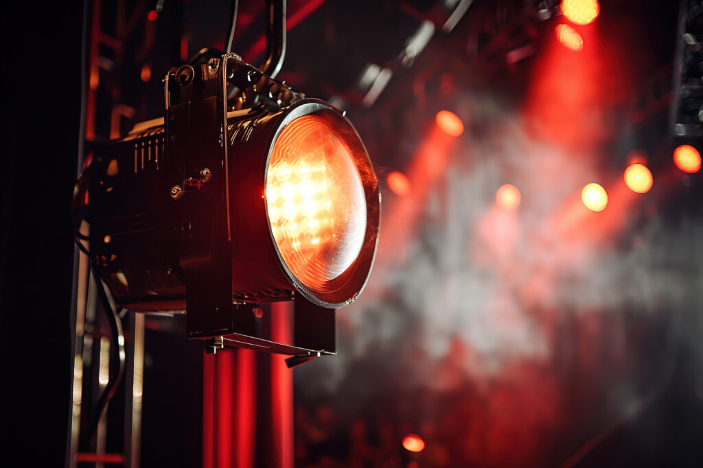 iluminação em eventos corporativos