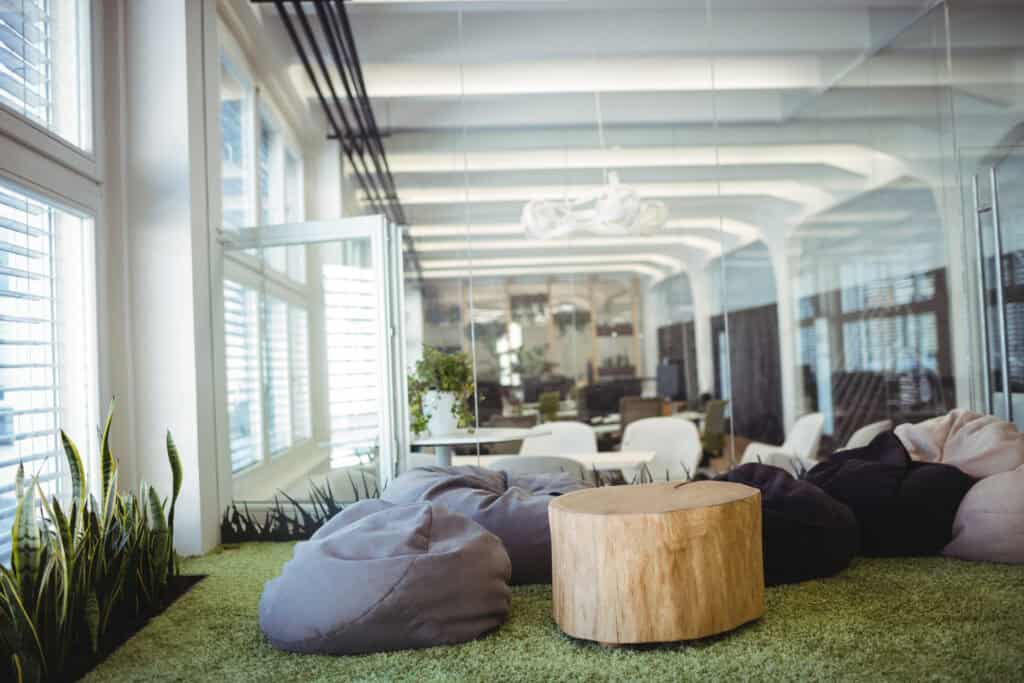 sala de relaxamento em empresas
